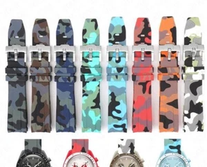 Mimetico Cinturino Orologio per Omega X Swatch MoonSwatch Gomma Silicone 20mm - Picture 1 of 89
