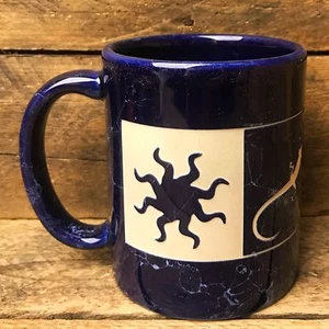 Taza de símbolos del suroeste de mármol azul hecha en EE. UU. - Imagen 1 de 6
