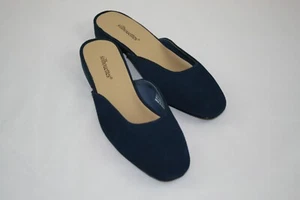 new in Box Silhouettes Suede Mule Sandal slide Navy 13 MEDIUM - Picture 1 of 1