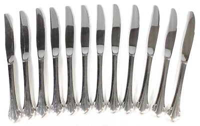 Oneida Bittersweet Repose Flatware Dinner Knives Set of 12 No Imprint 8.8" VGUC - Image 1 of 4