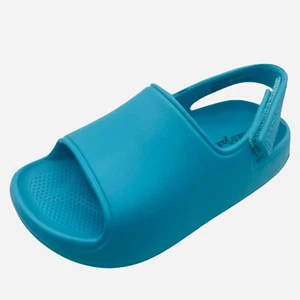 Sandalias deslizables azules unisex para niños pequeños con correa de gancho y bucle zapatos ligeros para el agua - Imagen 1 de 5