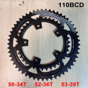 110 BCD Chainring 34T 36T 39T 50T 52T 53T Narrow Wide Star Road Crown 5 Bolts - Picture 1 of 23