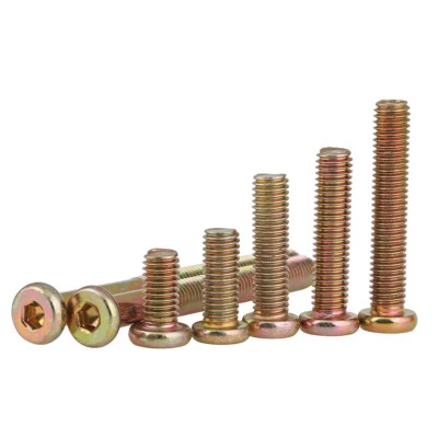 M6 M8 Furniture Connector Bolts Flat Head Allen Screws Socket Bolts Zinc Plated - Image 1 of 4