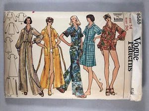 VTG Vogue Patterns Uncut - Lounge Wear, Cover-Up, Pants - Size 14 Bust 36 - Picture 1 of 5