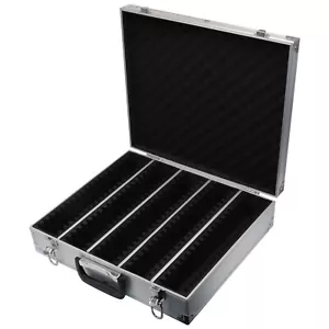 Storage & Display Aluminum Frame Box Case Holds 100 PCGS NGC Coin Holders Slabs - Picture 1 of 7