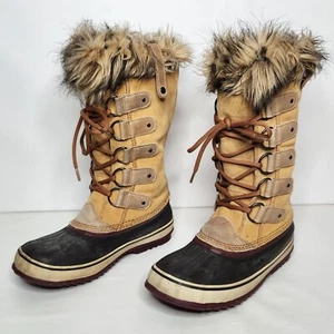 Sorel Joan of Arctic Waterproof Winter Boots Women Size 9 Faux Fur NL1540-226 - Foto 1 di 13