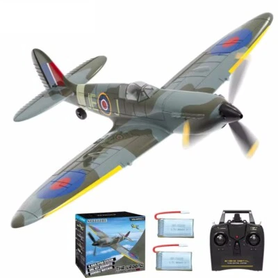 Volantex New Spitfire RC Plane One Key Aerobatic Fighter 2.4G 4CH RTF Warbird - Image 1 of 4