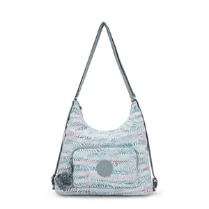 Kipling Kipling YENNA Medium Shoulder Bag - Palmtree Leaves RRP £88 - Picture 1 of 9