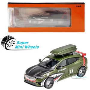 GCD 1:64 Mustang Mach-E Green with Sports Roof Box Diecast Car - Picture 1 of 2