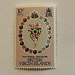 1981 BRITISH VIRGIN ISLANDS MNH STAMP #406 INVERTED WMK QUEEN ELIZABETH II
