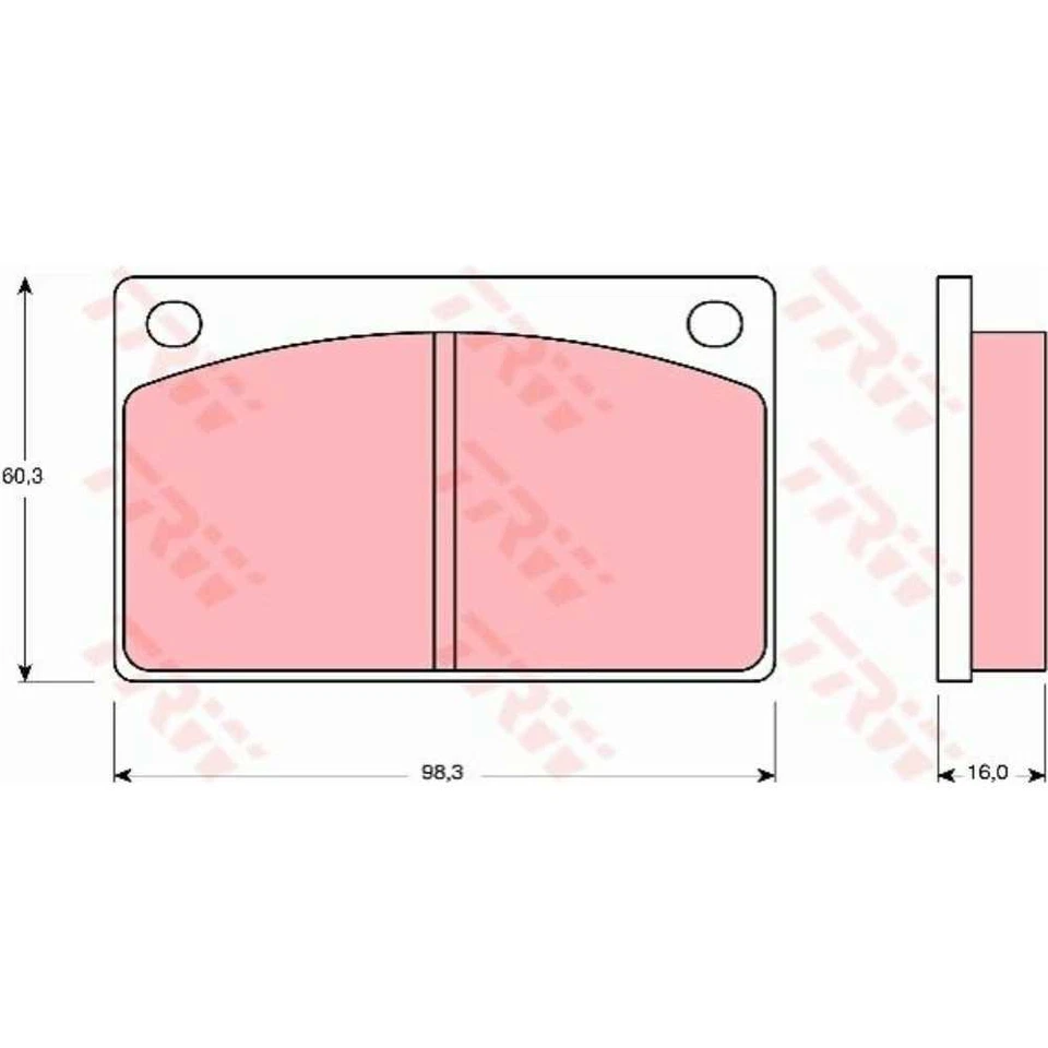 TRW Plaquettes De Frein GDB576 Plaquettes De Frein Pour Volvo 240 Break P245 - Photo 1/1