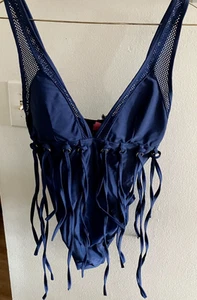YMI Nwt Size Medium One Piece Blue Swimsuit - Picture 1 of 3