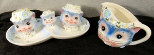 LOT 4 VINTAGE MISS PRISS CERAMIC SET - SET INCLUDES: 1507 DIVIDED RE (EZS003702) - Picture 1 of 12