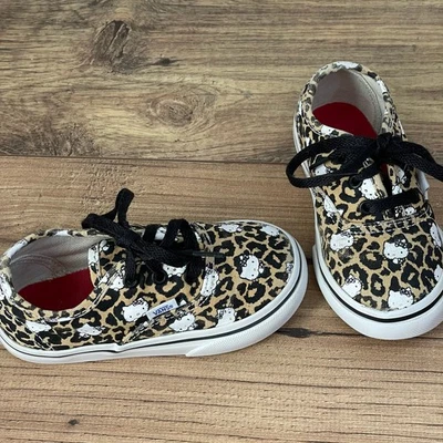 Hello Kitty leopard vans little girls size 7 toddler sanrio - Image 1 of 4