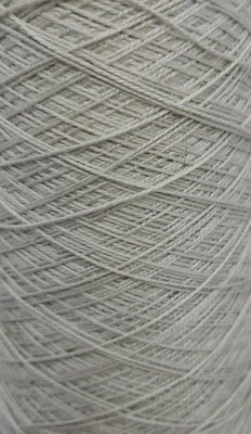 Hilo 100 % seda hilo tejer ganchillo macramé 2 lb 5 oz plata en cono  Foto 1 de 3