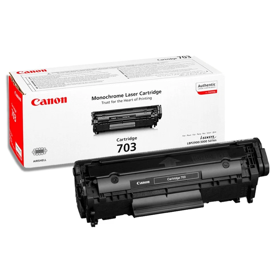 Canon Toner Originale Nero 703 per LBP2900 LBP3000 I-SENSYS Stampante - Immagine 1 di 1