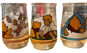 Bicchieri vintage Welchs anni 90 Jelly JarWinnie The Pooh serie da collezione - Foto 1 di 4