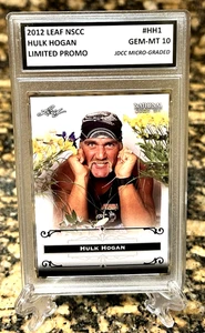 Hulk Hogan 2012 LEAF NSCC NATIONAL PROMO GRADED GEM-MINT 10 #HH1. COA! - Bild 1 von 4