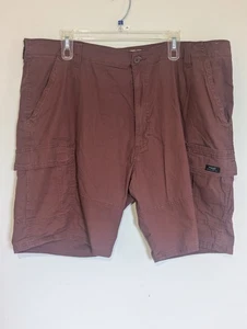 Wrangler Herren Cargo Shorts Größe 42 Relaxed Fit Ripstop Utility Burgund Schrittlänge 9 - Bild 1 von 14