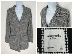 Abercrombie Neu mit Etikett Hahnentritt Blazer Kleid Größe Small Tall ST Y2K Karriere Büro - Bild 1 von 16