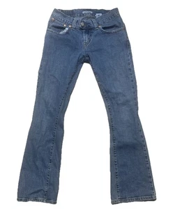 Pantalones de mezclilla para mujer Levi Jeans 542 tiro bajo talla 6M pierna acampanada 5 bolsillos elásticos - Imagen 1 de 8