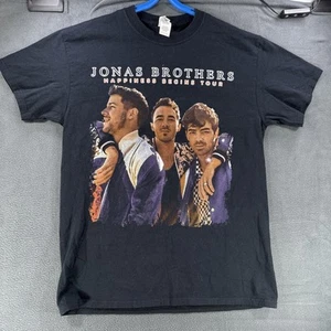 Jonas Brothers Happiness Begins Tour Shirt Size Medium Black - Picture 1 of 7