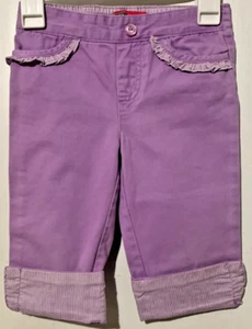 Faded Glory Originals Girl's Size 4 Elastic Waist Purple Capri Pants W/Pockets - Picture 1 of 9