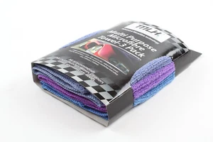 MULTI PURPOSE MICROFIBRE TOWEL FOR WAX & POLISHES - SIZE 350mm x 350mm 3 PACK  - Picture 1 of 4