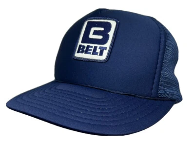 De colección Cinturón Sombrero Gorra Snap Back Malla Azul Camionero Parche B Logo Protector Talla Única Foto 1 de 4