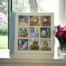 Vintage Baby Photograph Album. Memory Scrapbook with Windows for Photographs.