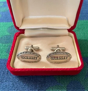 WOLSELEY - CUFF LINKS - IN PRESENTATION BOX - Picture 1 of 4