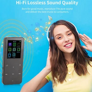 Music Player 2" HD Screen Noise Reduction BT FM Radio HiFi MP3 Player Portable - Picture 1 of 20