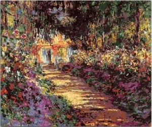 USA - Zum Selbermachen Malen nach Zahlen Kit Acrylmalerei Wohnkultur - Weg in Monets - Bild 1 von 2