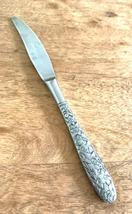 1 modernes massives Tafelmesser Messer Narcissus National Silber versilbert floral - Bild 1 von 1