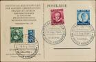 Wurtemberg. cover Yvert 46/48. 1949. Series Full cover Card Postal With Ma