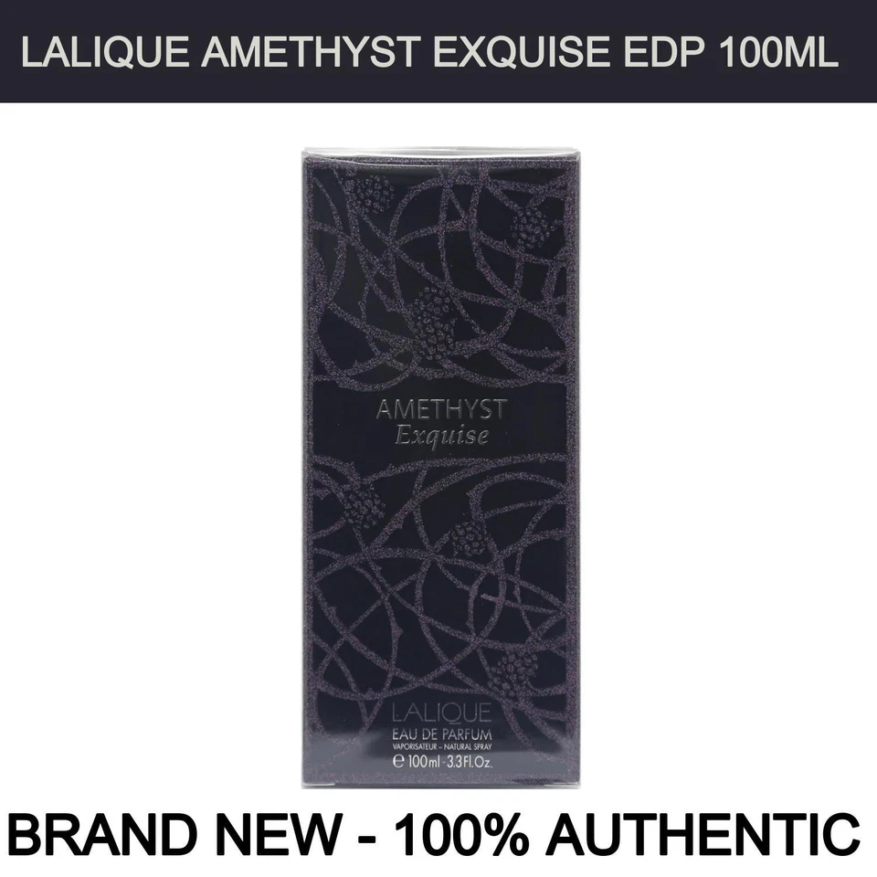 Lalique Amethyst Exquise Eau de Parfum para Mujer Botella Spray 3.3oz, ¡NUEVO! Foto 1 de 1