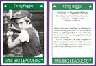 Craig Biggio Houston Astros 1991 More Little Big Leaguers Book Insert - Hand Cut