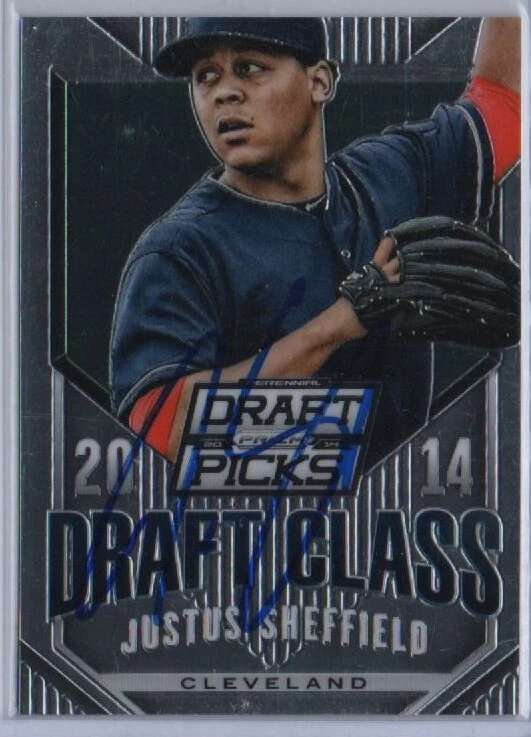 2014 Panini Prizm Perennial Draft Picks Class Justus Sheffield 29 Signed OP Auto - Image 1 of 2