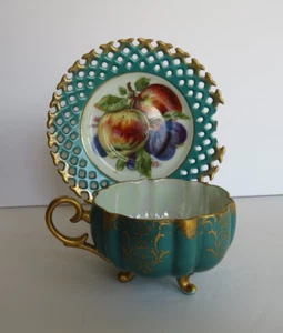 De colección ~ Royal Halsey ~ Taza y platillo ~ El platillo está severamente dañado - Imagen 1 de 8