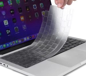 Clear Keyboard Protector Cover For Apple MacBook Air Pro 13" 14" 16" 15" M3 M4 - Picture 1 of 11