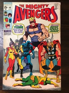 THE MIGHTY AVENGERS #68 MARVEL COMICS SILVER AGE 1969 - STAN LEE - Picture 1 of 2