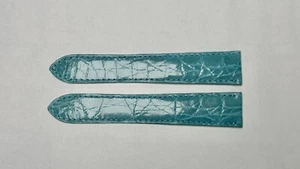 Cartier  KD98JB93 21X18mm Blue Alligator Deploy Strap Authentic OEM - Picture 1 of 5
