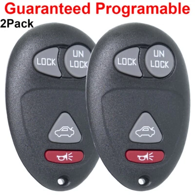 2 Para 2001 2002 2003 2004 2005 Buick Century Pontiac Aztek Mando a Distancia Coche Llavero Foto 1 de 4