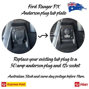 Ford Ranger PX2 PX3 Ford Ranger / Raptor Tub 50amp plug and 12v socket - Picture 1 of 3