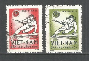 Vietnam 1965 used stamps ​Michel # Porto 09-10 Military, War - Picture 1 of 1