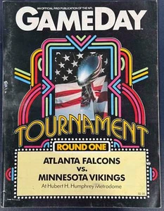 Minnesota Vikings vs Atlanta Falcons 1983 programa de playoffs ronda uno - Imagen 1 de 3