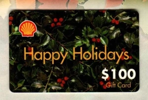 SHELL Happy Holidays, Holly ( 2006 ) Gift Card ( $0 ) #2 - Picture 1 of 2