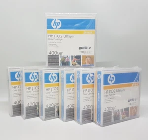 7 Stück HP Datenkassetten - LTO2 Ultrium Data Cardridge - 400 GB - Neu sealed !! - Bild 1 von 13