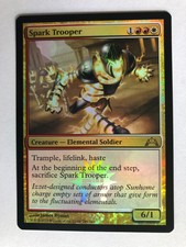 Mtg Magic the Gathering Gatecrash Spark Trooper FOIL