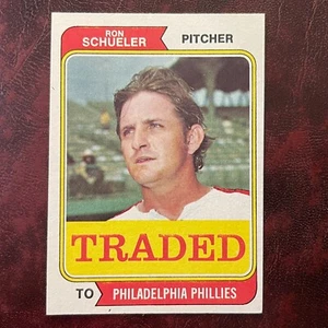 1974 Topps Traded Set RON SCHUELER #544T PHILLIES NM/MINT+ *HIGH GRADE* VENDING - Picture 1 of 2